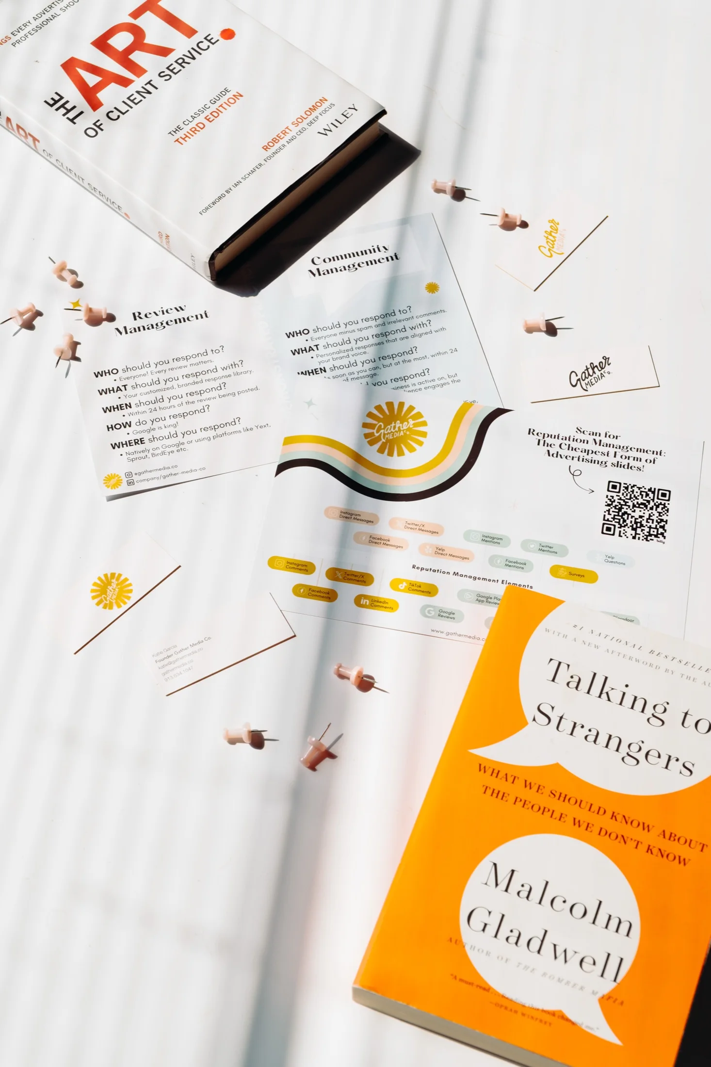 Branded print pieces and stationery